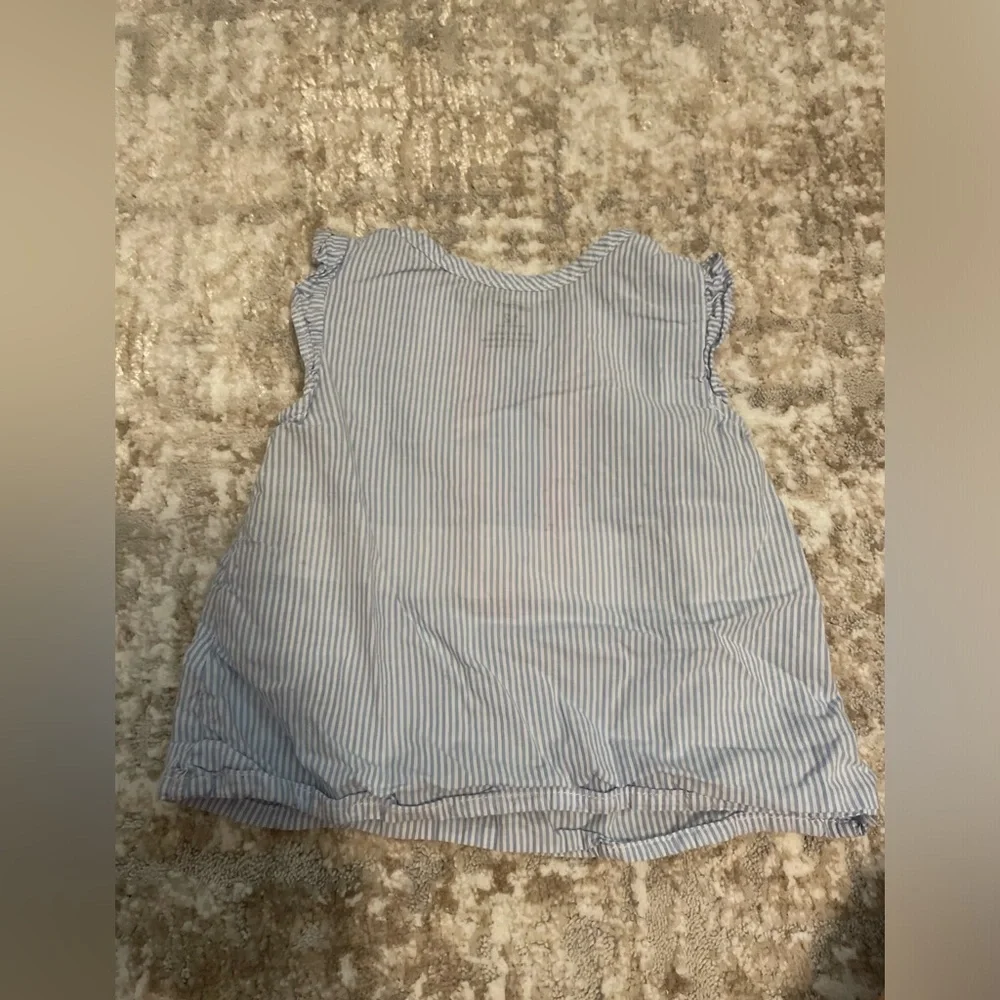 Carter's Blue and Pink Striped Blouse size 12 months